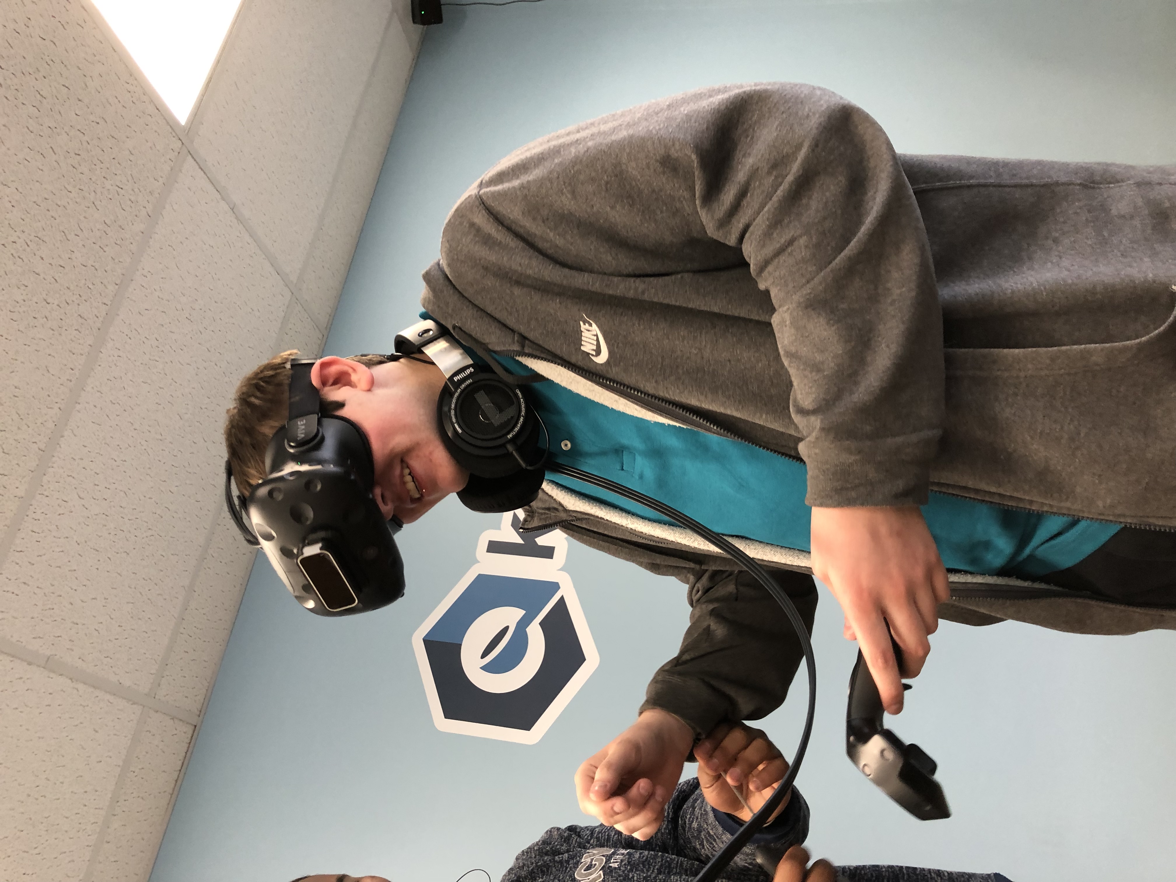 Me playing a VR Game